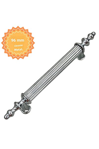 KOÇSAN Elif Krom 96 мм дръжка, луксозна дръжка за кухненски шкаф в стил кънтри