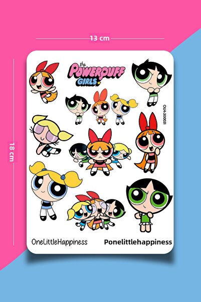 One Little Happiness Σετ αυτοκόλλητων με θέμα Powerpuff Girls |   Αυτοκόλλητο...