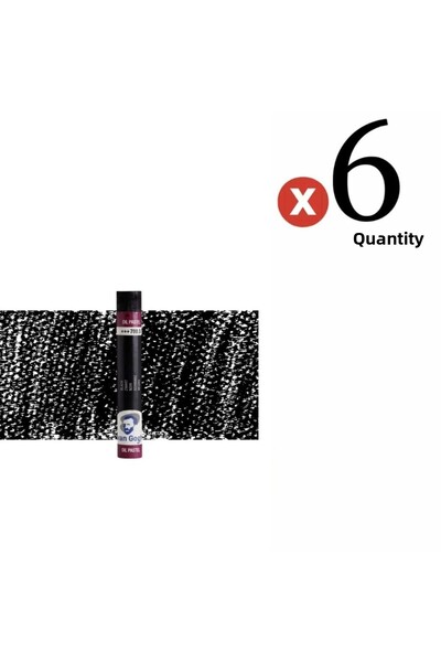 Talens طلاء باستيل زيتي من فان جوخ باللون الأسود 700.5 مجموعة 6 قطع