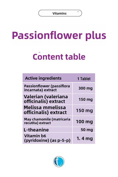 Tab İlaç Tabvitamins Passiflora Plus 30 Tablets 8680133002922