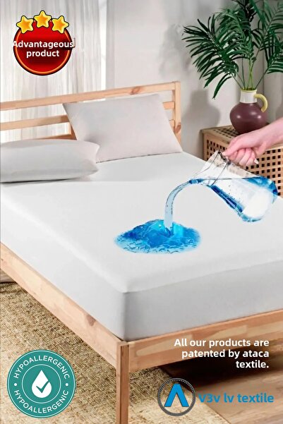 ATACA TEKSTİL مرتبة سرير مقاومة للماء - تصميم مناسب، مزدوج أو فردي، مضاد للبك...