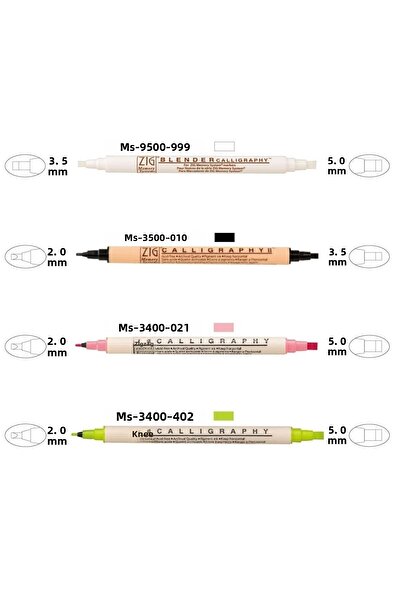 Zig Calligraphy Starter Set Italic Msst-01