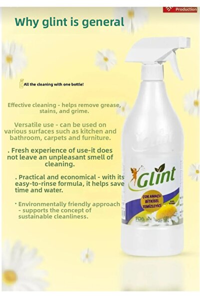 GLİNT Multi-Purpose Stain Remover - Degreaser 1 Liter