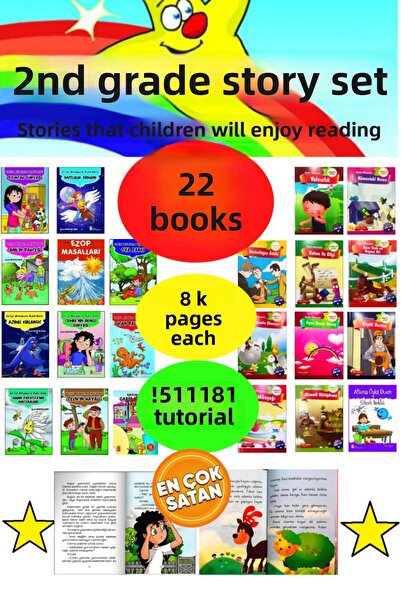 Ata Yayıncılık 1.ve 2.sınıflar Için Soru Kitapçıklı 20'li Harika Bir Kitap Seti