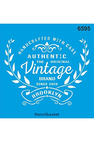 StencilSepeti نمط عتيق - قالب رسم استنسل - 50 × 50 سم - بدون إرجاع!