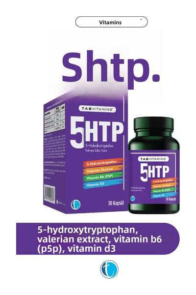 Tab İlaç تابفيتامينز 5HTP 30 كبسولة