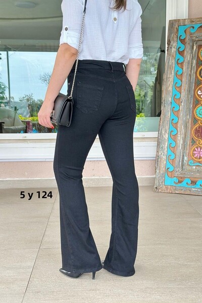 İnce Topuk Lycra Flared Leg Jeans 5Y124