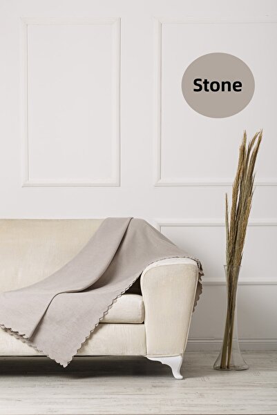 VELERDE HOME Velerde Stone Chenille Husă pentru canapea extensibilă cu două fețe