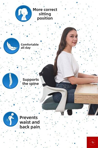 Ankaflex وسادة قطنية لتقويم العظام من فيسكو، وسادة قطنية لمقعد السيارة، وسادة...