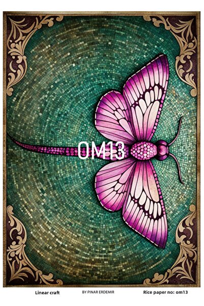 LİNEART OM13 نموذج سلسلة الفسيفساء الشرقية - 30 * 42 سم ديكوباج نحاسي