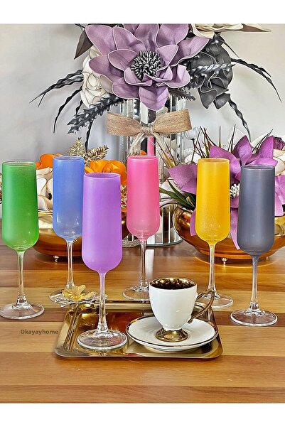 P&ORA PREMIUM KITCHEN PRODUCTS 6-Person 6-Color Coffee Side Water Soft Drink ...