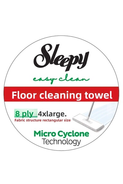 Sleepy 50 قطعة من مناشف تنظيف الأسطح - قطعة واحدة 8 طبقات 4 XL، عبوة مخصصة متينة