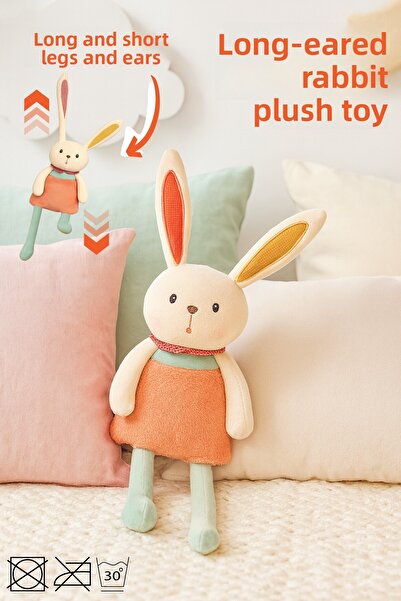 Nandy Home Cute Rabbit Plush Toy with Extended Legs - Children's Room Decor and Toy