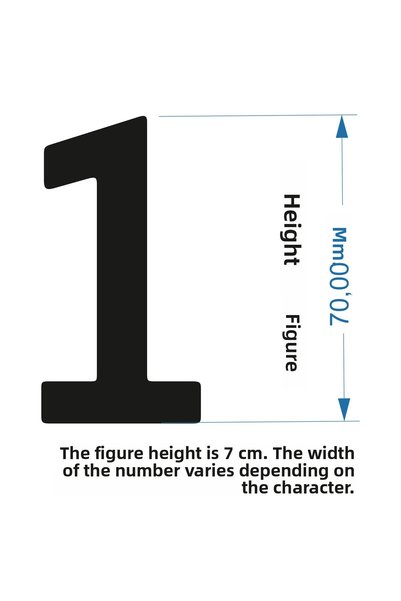 Mood Stencil Stencil Number Painting Template X008-Number Number Height 7 cm