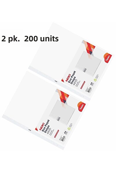 Noki Τσάντα File Eco 200s 4830-eco 100 τεμάχια σε κάθε συσκευασία Τσάντα διάτρησης File Class Πρώτης Ποιότητας
