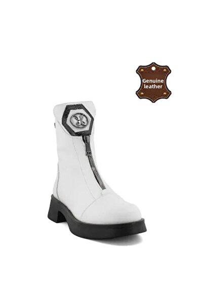 Venüs 2252103K Women's Daily Buckle Genuine Leather Casual Sports Boots