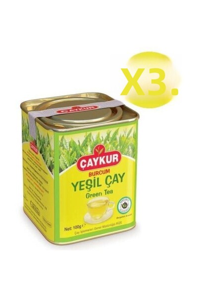 Çaykur بوركوم شاي أخضر 3 قطع 100 جرام