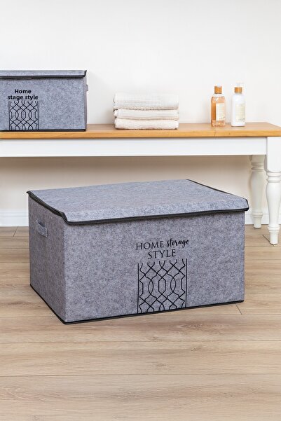 Milenay Organizator cu capac din pâslă Elegance Mega Plus - 57x41x31cm, organizează-ți lucrurile