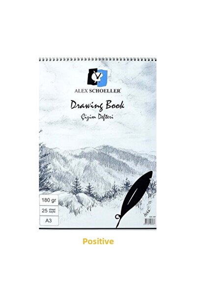 Alex Sketch Block Adhesive A3 180 Gr. 25.Li Alx-1587