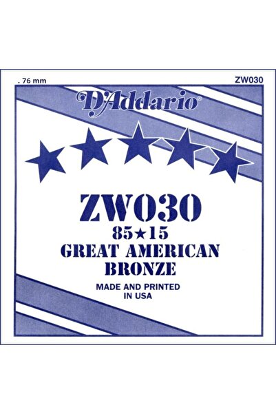 Daddario D'addario Zw030 سلسلة جيتار صوتية واحدة (30)