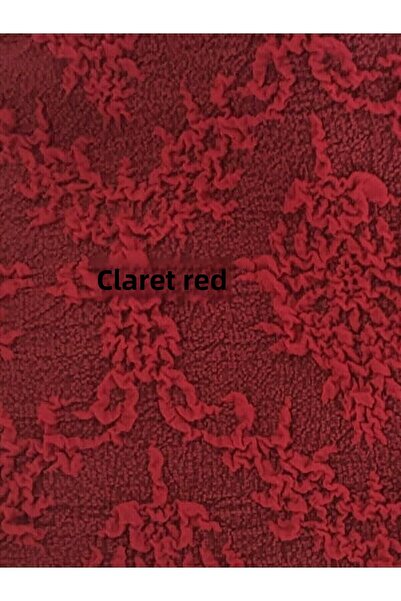 ARLISA 3+2+1+1 Σετ Κάλυμμα Καναπέ Jacquard Χρώμα Claret Red
