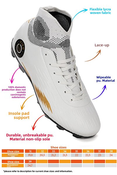 KARAMAZI Tusa Fkp High-Top Crampon Turf Field Boys' Football Shoes