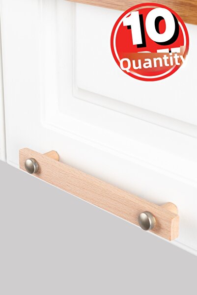 ARTI WOODS Λαβή ντουλαπιού, 10 τεμάχια - 320 mm (32 CM) - Λαβή από φυσικό ξύλ...
