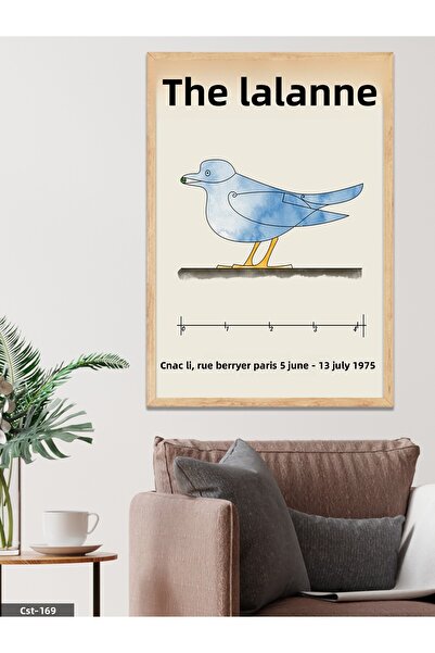 CeSht Les Lalanne - Pictură într-o singură bucată cu rama din lemn Blue Bird