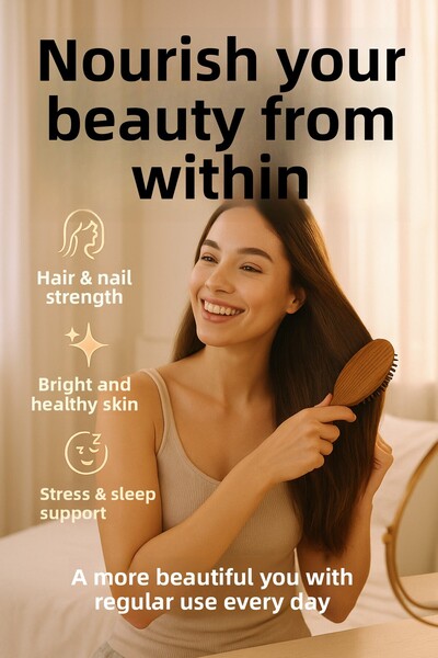 VİTASENT Beauty Package - Biotin Keratin - Magnesium Complex and D3 - Skin and Hair Care