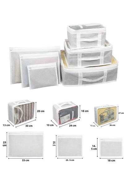 Fosko home طقم منظم لحقيبة الولادة مكون من 6 قطع