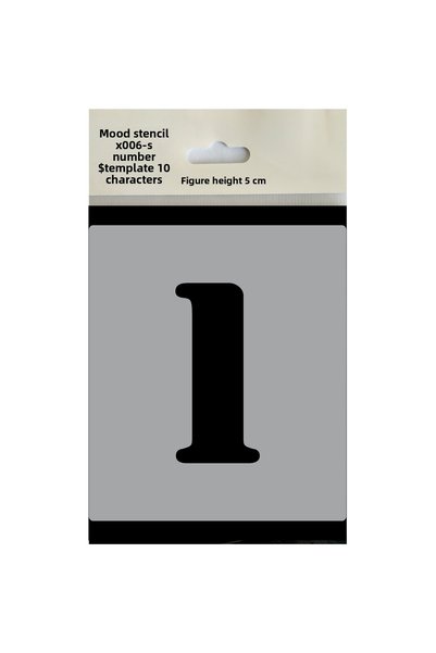 Mood Stencil قالب رسم بالأرقام X006-SAYI ارتفاع الأرقام 5 سم