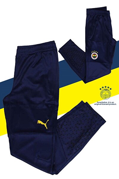 Fenerbahçe Γνήσιο ύφασμα Rashel με άδεια χρήσης, Navy Blue A, Σετ Φούτερ με μονό κάτω μέρος