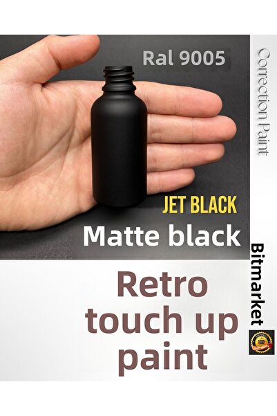 izmir bit pazarı Matte Black - White Goods Touch up Paint 25ml - Ral9005