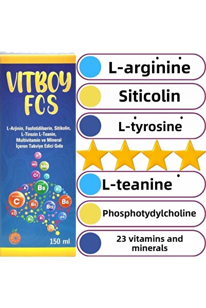 Vitboy Fcs Dietary Supplement Containing Citicoline and Arginine