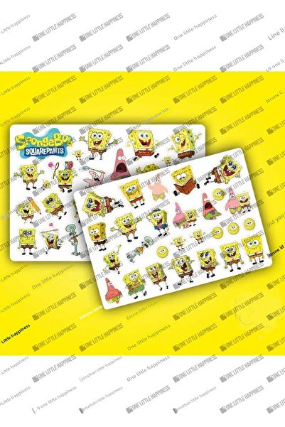 One Little Happiness ملصق سبونج بوب سبونج بوب 2 ورقة ملصق