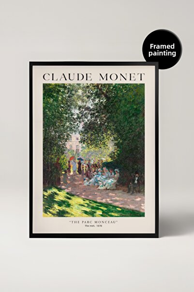 House Gorgeous Pictură înrămată de Claude Monet, Parcul Monceau