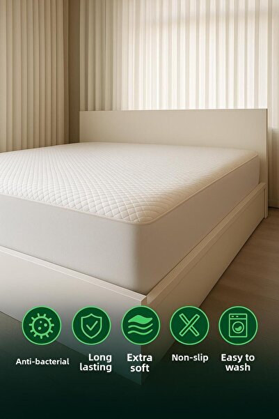 sara shoop مرتبة سرير مزدوجة مقاس 160×200 مصنوعة من القطن المقاوم للسوائل