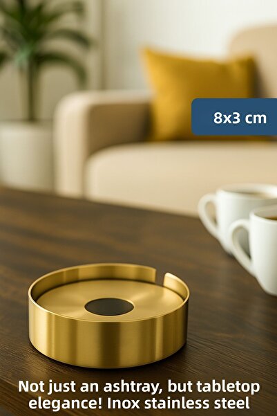 Transformacion Scrumieră din oțel inoxidabil 1 MM Gold – 8 cm x 3 cm | Design modern, igienic și durabil 722188