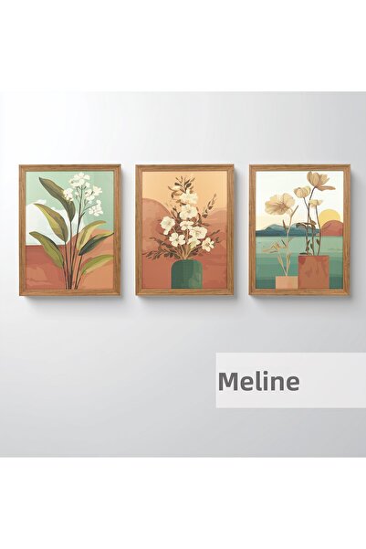 Ahsen resim çerçeve Set de 3 tablouri înrămate - Picturi abstracte pentru dec...