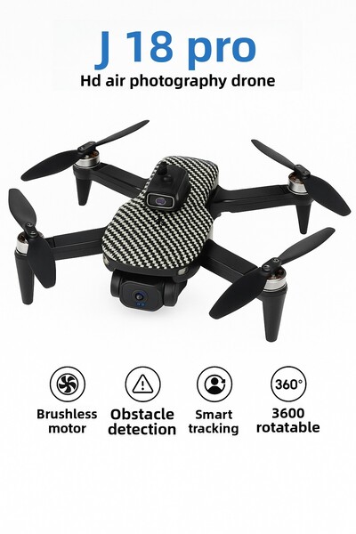 Airvolt طائرة بدون طيار ذكية قابلة للطي J18PRO مزودة بكاميرا عالية الدقة، 360...