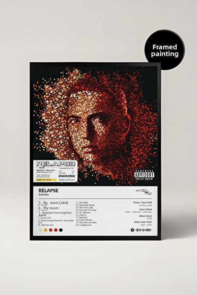 House Gorgeous Eminem Relapse Album Designat ca poster Spotify