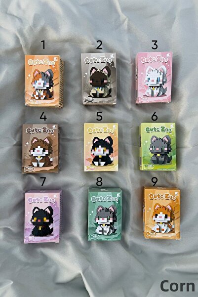 MİLSO Cat Bricks - 4-6 cm Tiny Piece Fun Building Blocks, Building Blocks - (1 Piece Will Be Sent)