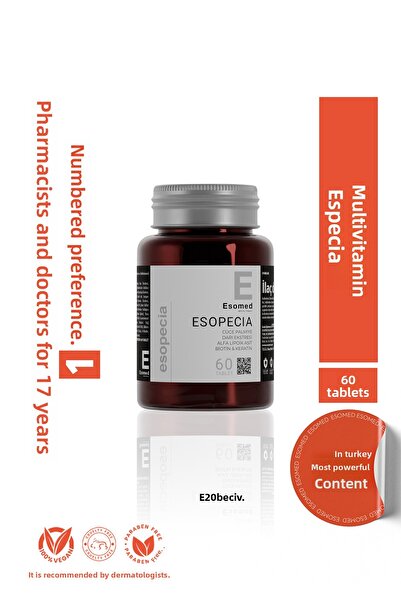 Esomed Esopecia 60 Tablets Anti-Hair Loss Collagen + Biotin + Keratin + Plant Extracts Multivitamin