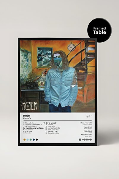 House Gorgeous Poster Spotify cu design de album Hozier Hozier Album Frame