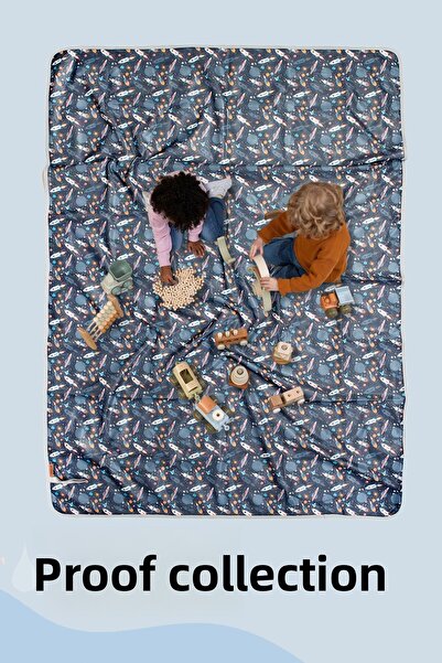 HAMUR غطاء مقاوم للسوائل مقاس 140 × 200 سم للأطفال الرضع أثناء اللعب والأنشطة...