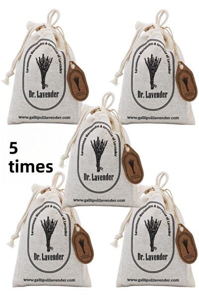 Dr.Lavender مجموعة من 5 أكياس لافندر - 22 جرام من زهور اللافندر الطبيعية المج...