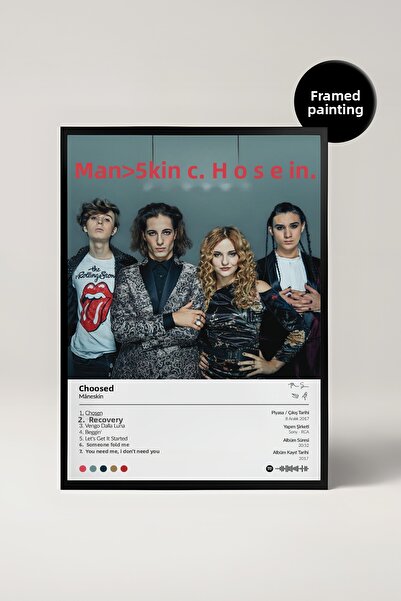 House Gorgeous Pictură cu poster Spotify cu designul albumului Maneskin Chosen