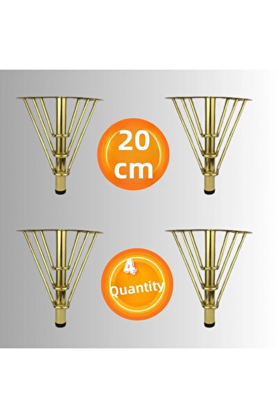 CAN METAL Picioare pentru scaun din metal cu 3 fire de 20 cm, picioare pentru...