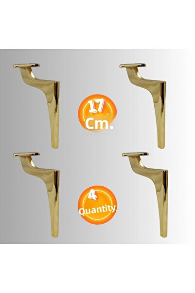 CAN METAL 17 CM picior metalic pentru scaun, picior pentru mobilă, picior pen...