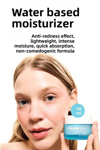 Cream Co. Water Based Brightening Moisturizing Face Cream Barrier Strengthening Double Action